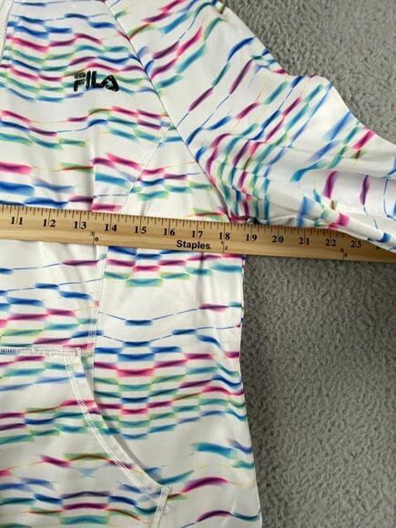 Fila Sweatshirt Womens Large 1/4 Zip Mock Neck Running Sport Shirt Top - Picture 6 of 9